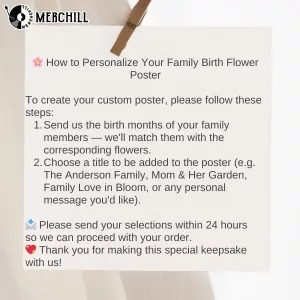 Birth Flower Bouquet Grandmas Garden Gifts For Grandma