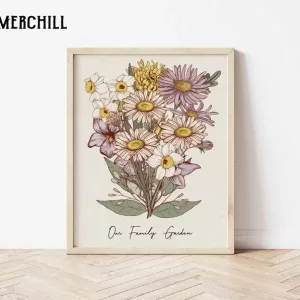 Birth Flower Bouquet Grandma’s Garden Gifts For Grandma