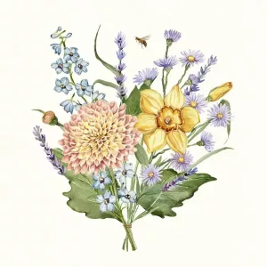 Birth Flowers Family Bouquet Special Gift for Mom 4