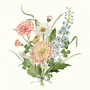 Birth Flowers Family Bouquet Special Gift for Mom 7