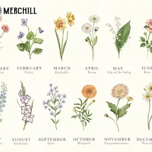 Birth Flowers Family Bouquet Special Gift for Mom 8