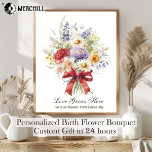 Birth Month Flower Bouquet Personalized Gift 2025 8
