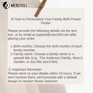 Birth Month Flower Bouquet Personalized Moms Day Gift 1