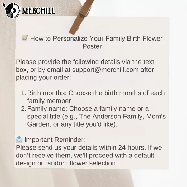 Birth Month Flower Bouquet Personalized Moms Day Gift