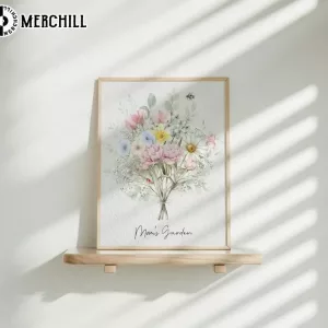 Birth Month Flower Bouquet Personalized Moms Day Gift