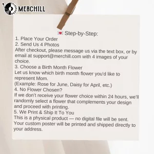 Birth Month Flower Photo Poster Unique Mothers Day Ideas 2025 1