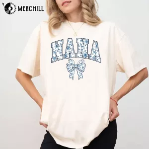 Blue Ribbon Mom Chinoiserie Shirt Perfect Gift for Mothers Day