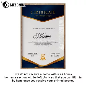 Certificate of Appreciation for Mom Custom Mothers Day Gift