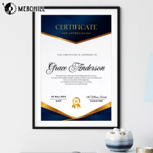 Certificate of Appreciation for Mom Custom Mothers Day Gift 6