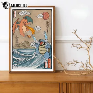 Charizard vs Blastoise Anime Poster Strongest Water Pokemon 2