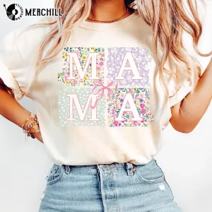 Coquette Mama Bow T Shirt Mothers Day Gifts for Grandma 3