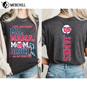 Custom Baseball Mom Bruh Shirt Gifts for Your Mum 2