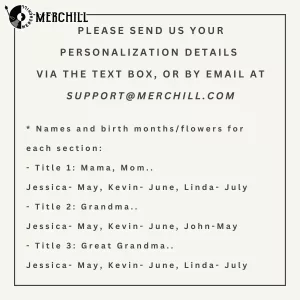 Custom Birth Flower Poster for Grandma Meaningful Mothers Day Gift 7