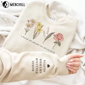 Custom Birth Month Flower Sweatshirt Mother’s Day Flowers