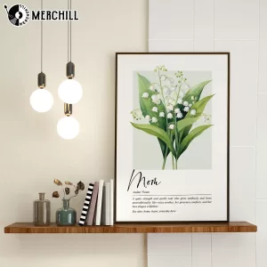 Custom Birth Month Flowers Poster for Mom Mothers Day 4