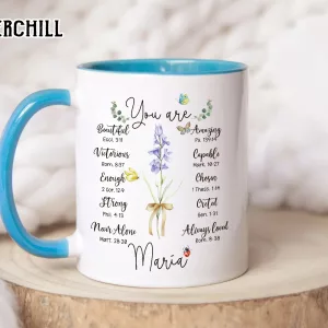 Custom Christian Birth Flower Mug Gifts for Mothers Day 2025 5