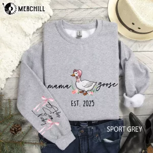 Custom Coquette Mama Goose Graphic Tee Gift Ideas for Mom 5