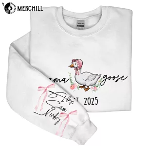 Custom Coquette Mama Goose Graphic Tee Gift Ideas for Mom