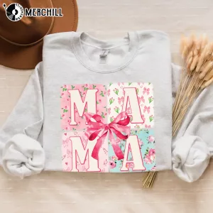 Custom Coquette Mama Sweatshirt Unique Mothers Day Gifts 2