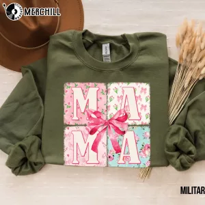 Custom Coquette Mama Sweatshirt Unique Mothers Day Gifts 3