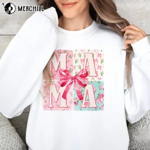 Custom Coquette Mama Sweatshirt Unique Mothers Day Gifts