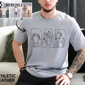 Custom Dad Shirt Portrait From Photo Gifts for Dad from Daughter 5