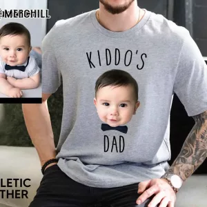 Custom Dad Shirt with Baby Face Gifts for Dad from Daughter 2