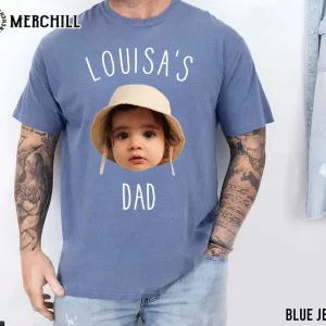 Custom Dad Shirt with Baby Face Gifts for Dad from Daughter