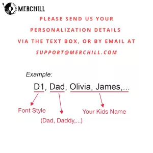 Custom Dad Shirt with Kid Names Tee Gifts for New Dads 7