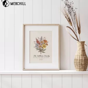 Custom Family Birth Month Flowers Poster Unique Mothers Day Gifts 4
