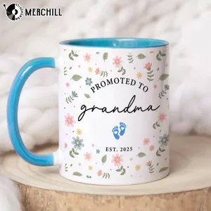 Custom Floral Est Mug Mothers Day Gifts for Grandma 3