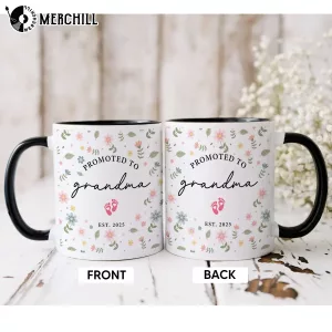 Custom Floral Est Mug Mothers Day Gifts for Grandma