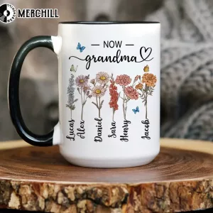 Custom Grandma Birth Flower Mug Gifts for Mom Birthday 6