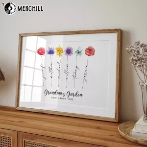 Custom Grandma Garden Wall Art Poster Gifts for Mum From Daughter Custom Grandma Garden Wall Art Poster Gifts for Mum From Daughter