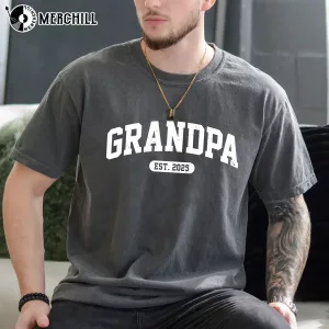 Custom Grandpa Pregnancy Announcement Tee Gifts for New Dads 3