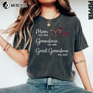 Custom Great Grandma Est Shirt Funny Gift ideas for Mum