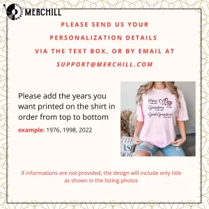 Custom Great Grandma Est Shirt Funny Gift ideas for Mum 5