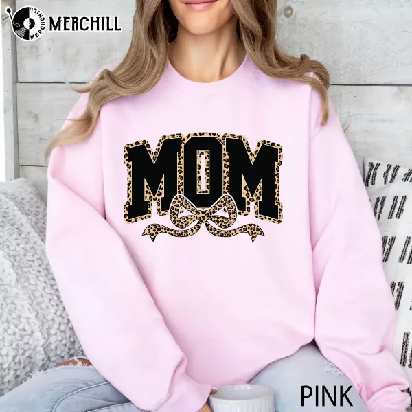 Custom Leopard Coquette Bow Shirt Happy Mothers Day Gift