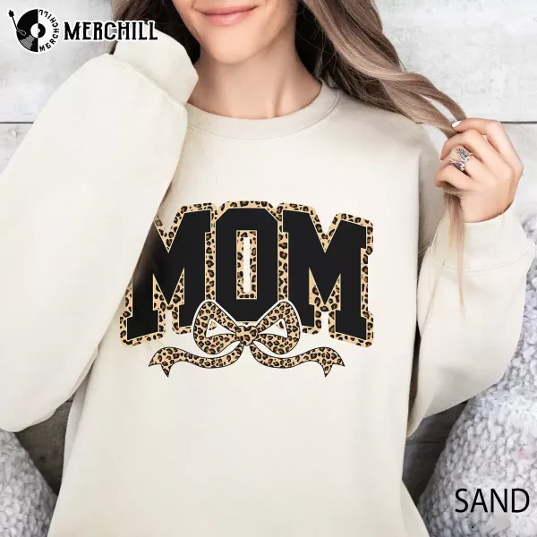 Custom Leopard Coquette Bow Shirt Happy Mothers Day Gift