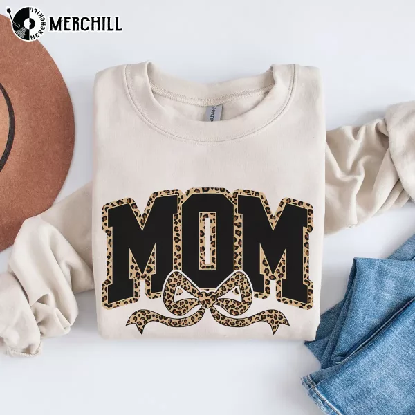 Custom Leopard Coquette Bow Shirt Happy Mothers Day Gift