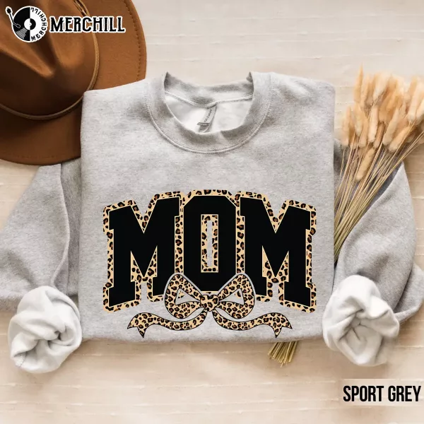 Custom Leopard Coquette Bow Shirt Happy Mothers Day Gift