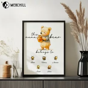 Custom Mama Bear Poster Unique Mothers Day Ideas 2025