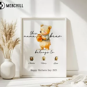 Custom Mama Bear Poster Unique Mothers Day Ideas 2025 4