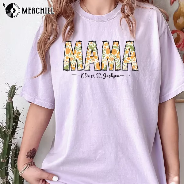 Custom Mama Floral Shirt Gift Ideas for Your Mom