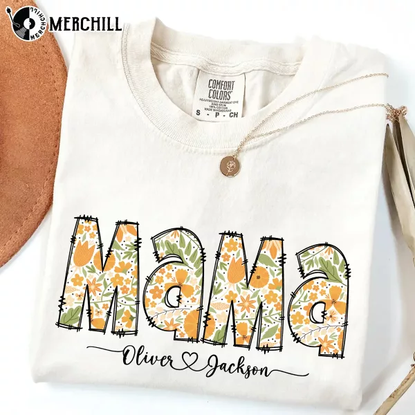 Custom Mama Floral Shirt Gift Ideas for Your Mom