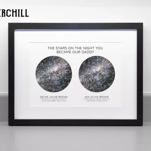Custom Night Sky Poster Star Map Print for Mothers Day 5