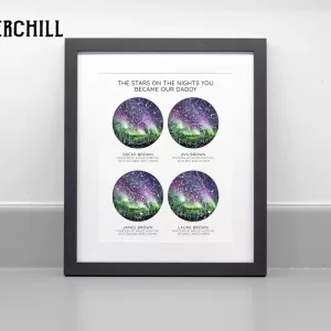 Custom Night Sky Poster Star Map Print for Mothers Day 6