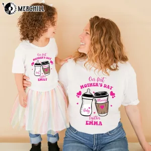 Custom Our First Mother’s Day Together Shirt New Mother Gift