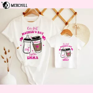 Custom Our First Mothers Day Together Shirt New Mother Gift 3