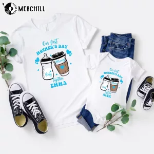 Custom Our First Mothers Day Together Shirt New Mother Gift 4